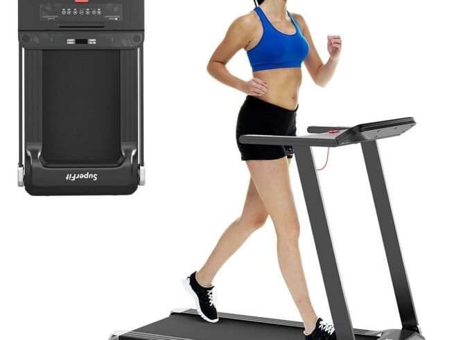 Electric Treadmill Foldable 0.96-12 km/h LCD Display App Control