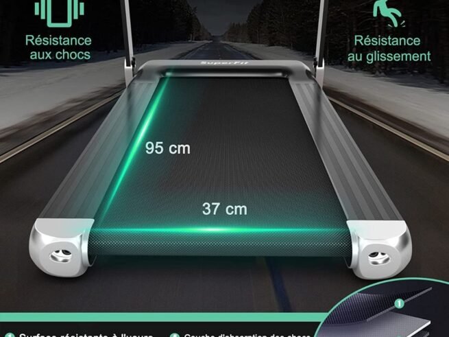 Electric Treadmill Foldable 0.96-12 km/h LCD Display App Control
