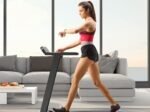 Electric Treadmill Foldable 0.96-12 km/h LCD Display App Control