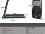 Electric Treadmill Foldable 0.96-12 km/h LCD Display App Control
