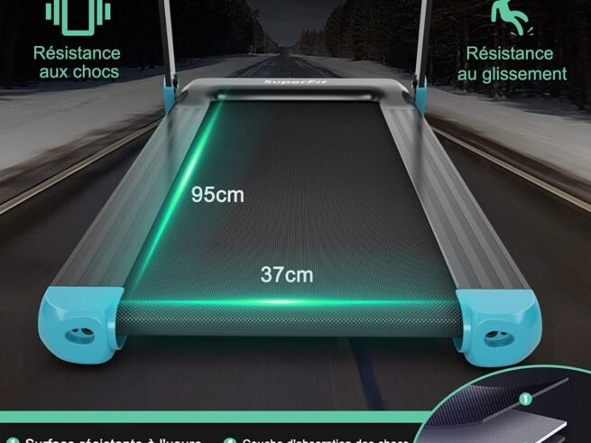 Electric Treadmill Foldable 0.96-12 km/h LCD Display App Control
