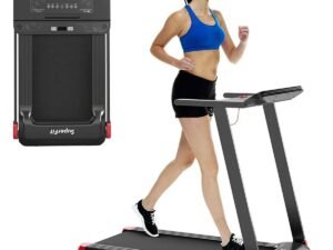 Treadmill Foldable red (2)