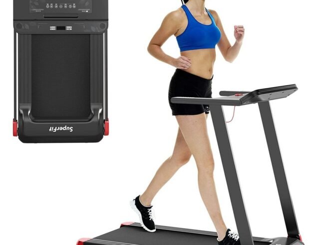 Electric Treadmill Foldable 0.96-12 km/h LCD Display App Control