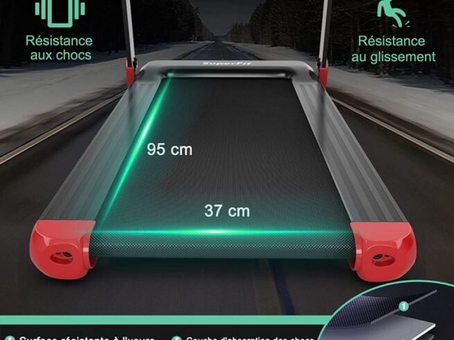 Electric Treadmill Foldable 0.96-12 km/h LCD Display App Control