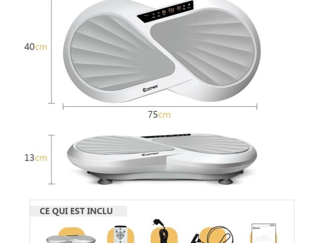 Vibrating/Oscillating Platforms Exercise Platform 300W Removable Resistance Bands