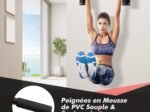 Wall Pull Up Bar Power Strips Foam Handles Load 200 kg