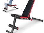 Sit Up Weight Bench Adjustable Backrest in 9 Positions for Home Strength Training