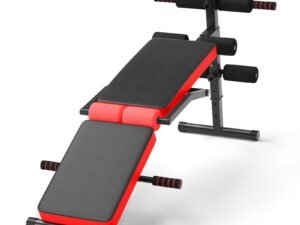 Foldable Abs and Sit-up Weight Bench with 5 Foam Rollers Load 130KG