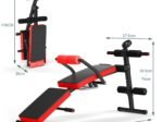 Foldable Abs and Sit-up Weight Bench with 5 Foam Rollers Load 130KG