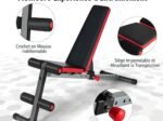 Sit Up Weight Bench Adjustable Backrest in 9 Positions for Home Strength Training