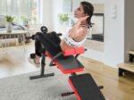 Foldable Abs and Sit-up Weight Bench with 5 Foam Rollers Load 130KG