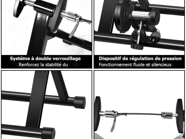 Wired Bike Trainer for 26-28'' Steel Wheel with 8 Resistance Levels