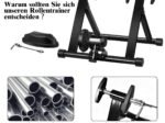 Wired Bike Trainer for 26-28'' Steel Wheel with 8 Resistance Levels