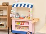 Wooden Children's Grocery Store 30 PCS Accessories Cute Food Pattern