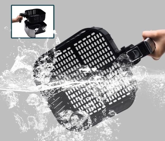 5L Hot Air Fryer 1700W Oil-Free Fryers Non-Stick Basket