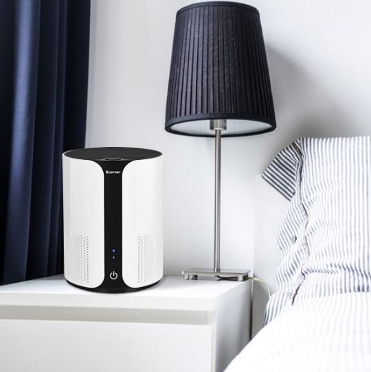 Powerful Silent Air Purifier CADR 150m3/h 21 x 21 x 28CM White