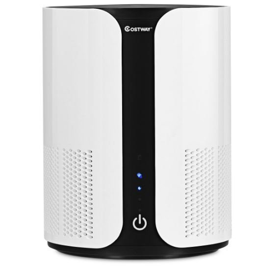 Powerful Silent Air Purifier CADR 150m3/h 21 x 21 x 28CM White