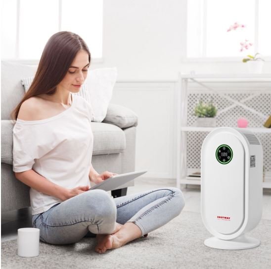Air Purifier with Smart Sensor System Timer LED Display Panel