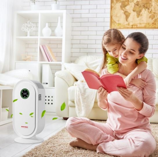 Air Purifier with Smart Sensor System Timer LED Display Panel