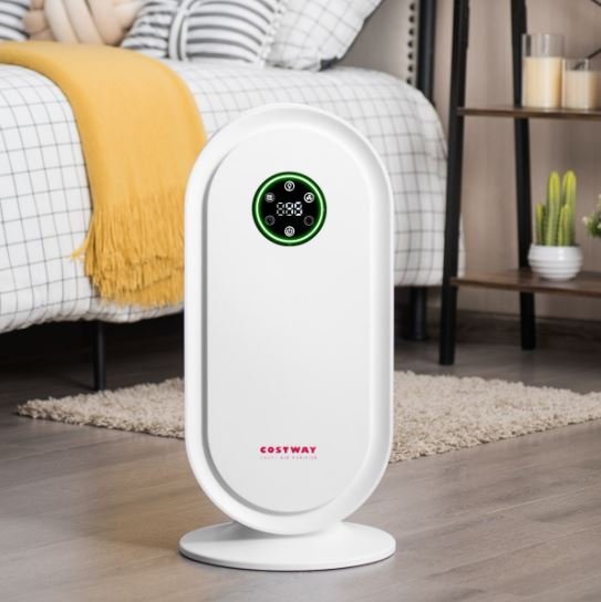 Air Purifier with Smart Sensor System Timer LED Display Panel