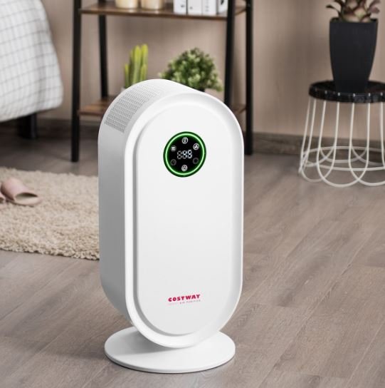 Air Purifier with Smart Sensor System Timer LED Display Panel