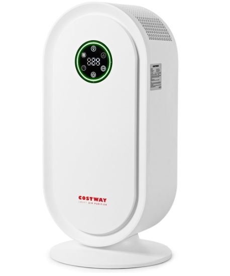 Air Purifier with Smart Sensor System Timer LED Display Panel