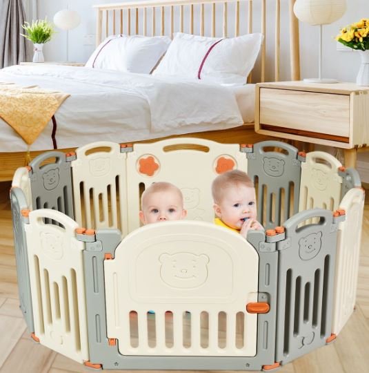12pcs Baby Playpen Large Child Barrier Door