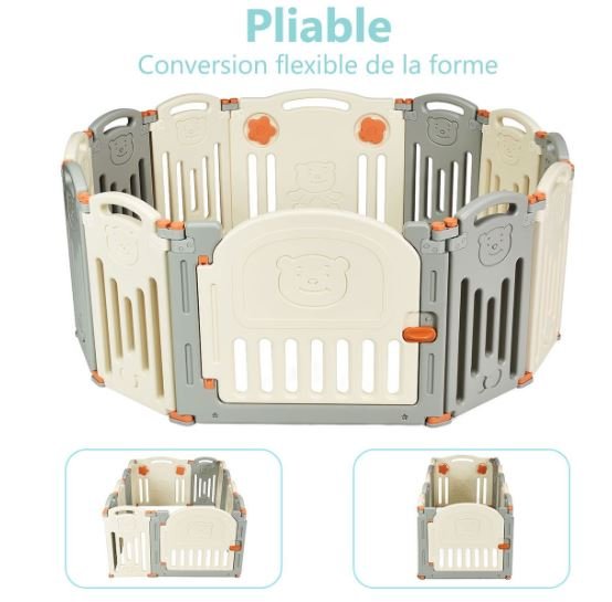 12pcs Baby Playpen Large Child Barrier Door