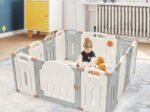 14 Piece Baby Playpen Large Child Barrier Door
