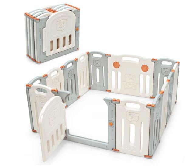 14 Piece Baby Playpen Large Child Barrier Door