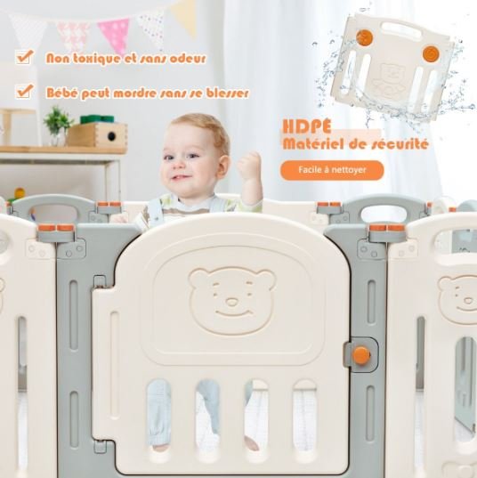 14 Piece Baby Playpen Large Child Barrier Door