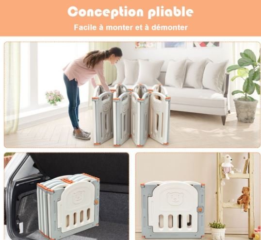 14 Piece Baby Playpen Large Child Barrier Door