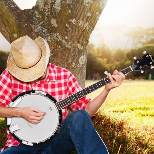 5 String Banjo 39 Inch Remo Head 24 33.5 x 10.5 x 97CM