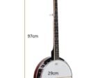 5 String Banjo 39 Inch Remo Head 24 33.5 x 10.5 x 97CM