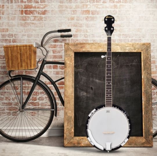 5 String Banjo 39 Inch Remo Head 24 33.5 x 10.5 x 97CM