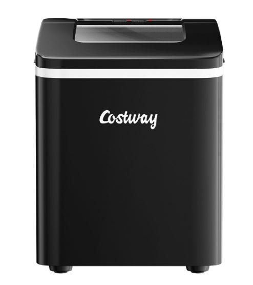 Ice Maker 12KG/24H 9 Ice Cubes per 8 Min with 1.6L Tank Self-Cleaning