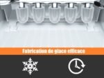 Ice Maker 12KG/24H 9 Ice Cubes per 8 Min with 1.6L Tank Self-Cleaning