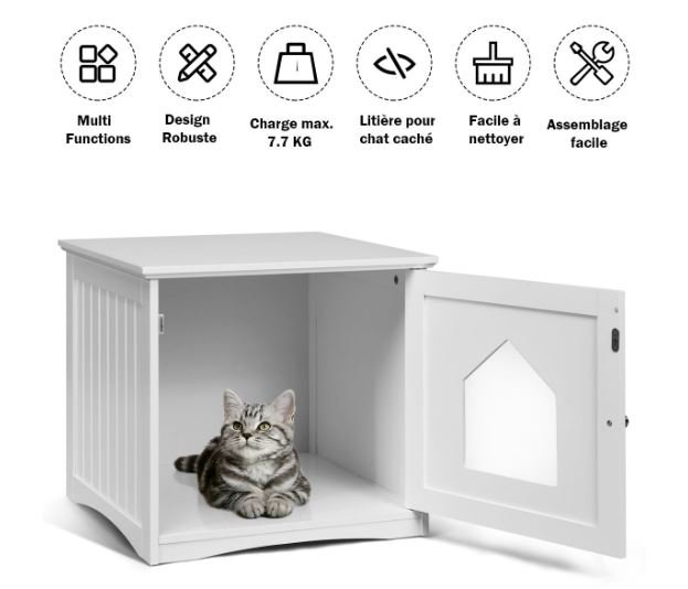 High Quality Durable Wooden Cat House 51 x 49 x 47 CM