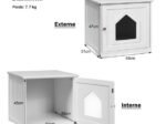 High Quality Durable Wooden Cat House 51 x 49 x 47 CM