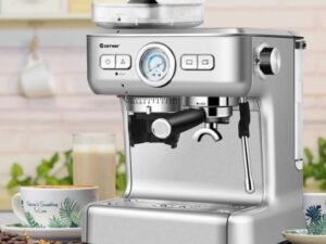 Automatic Coffee Machine with Bean Grinder 1350W Express Cappuccino