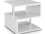 Coffee Table Side Tables with Integrated Magazine Rack 50 x 50 x 50cm