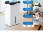 Portable 50L/Day Dehumidifier with App and Wifi 5L Water Tank 60 ㎡