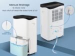 Portable 50L/Day Dehumidifier with App and Wifi 5L Water Tank 60 ㎡