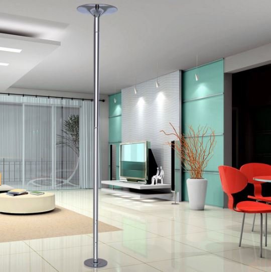 Professional Chrome Pole Dance Bar Adjustable Height