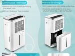 Portable Dehumidifier 25L/Day 30m2 with 6.5L Tank 24H Timer