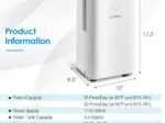 Dehumidifier 14L/Day 2L Water Tank 24H Timer 3 Modes 2 Speeds Automatic