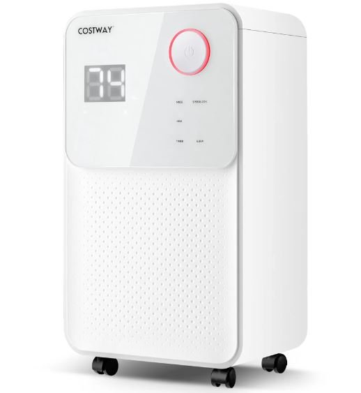 Portable Dehumidifier 15L/Day 15m2 with 2L Tank 24H Timer