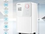 Portable Dehumidifier 15L/Day 15m2 with 2L Tank 24H Timer
