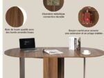 Foldable Wooden Dining Table 163 x 80 x 75CM