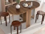 Foldable Wooden Dining Table 163 x 80 x 75CM